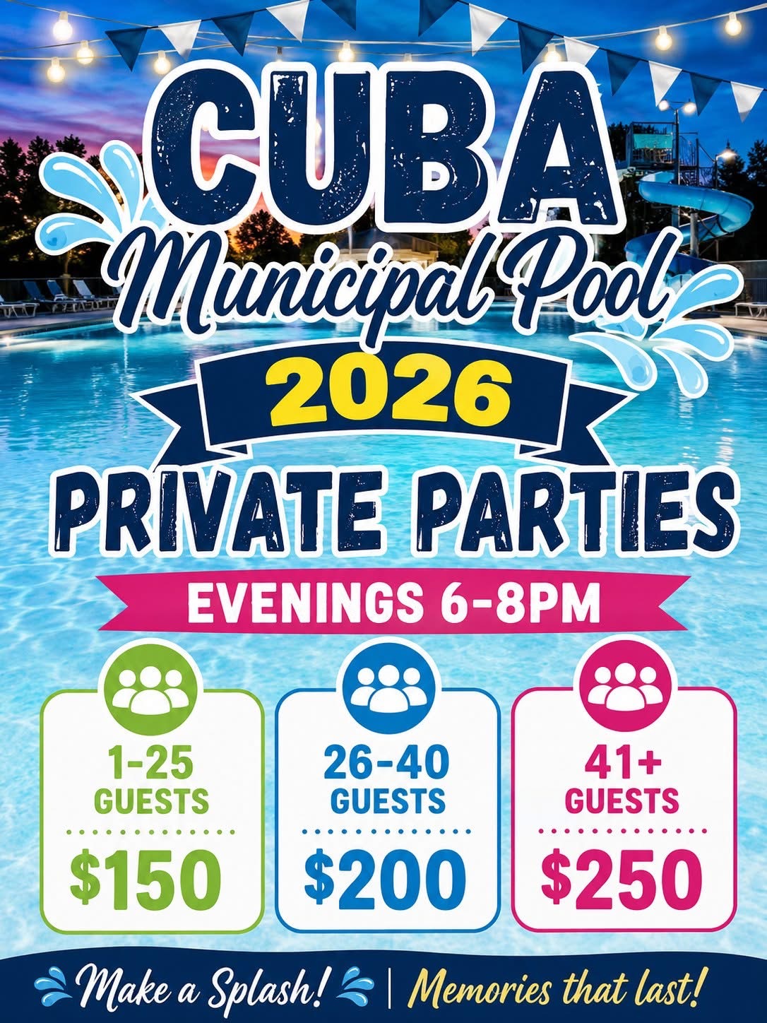 Private Party Rates