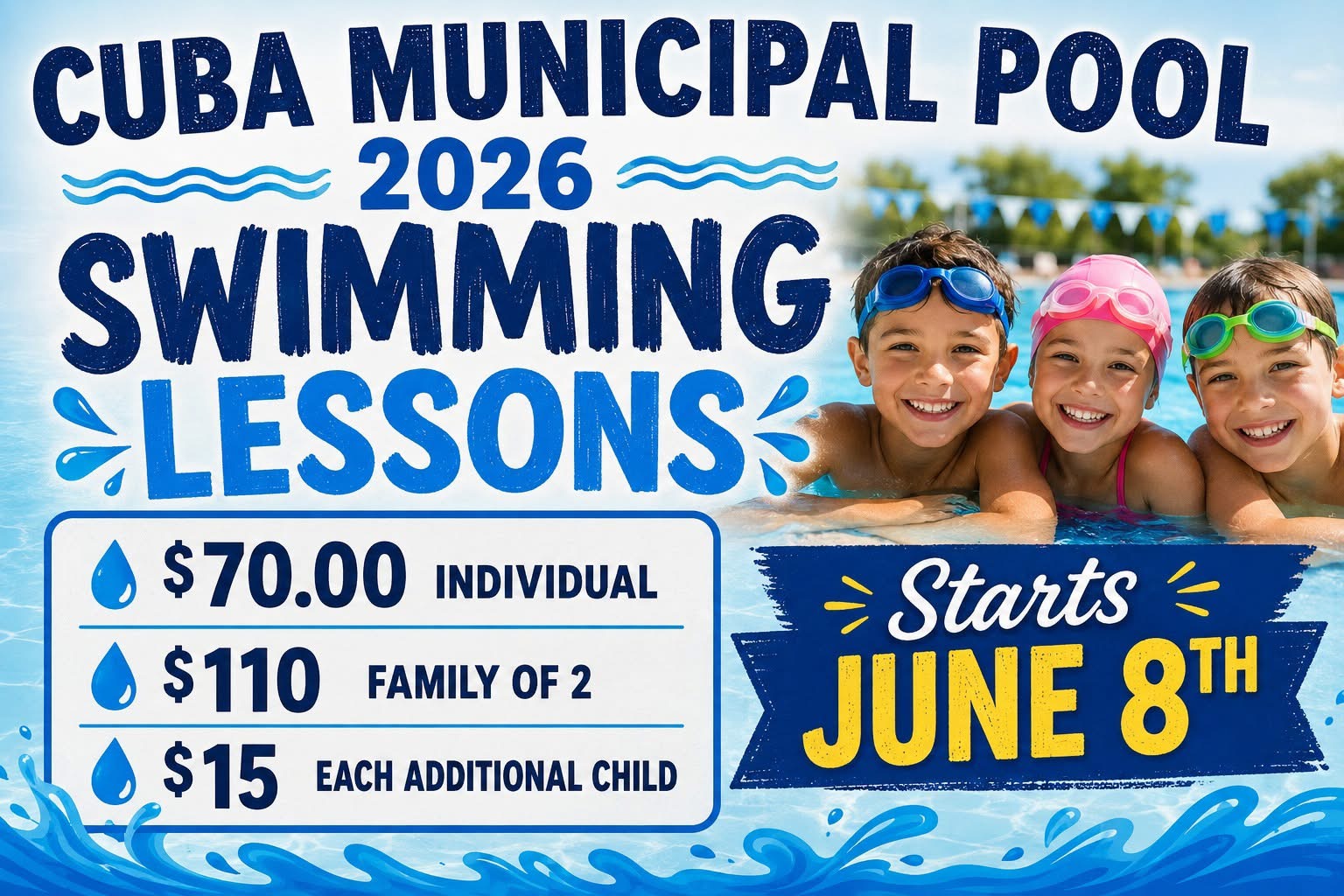 Swimming Lessons Rates